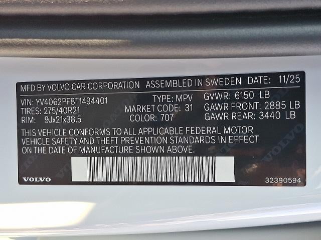 2026 Volvo XC90 B6 AWD Ultra 7-Seater