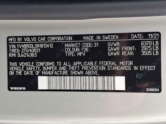 2022 Volvo XC90 Recharge Plug-In Hybrid T8 eAWD PHEV Inscription 6P