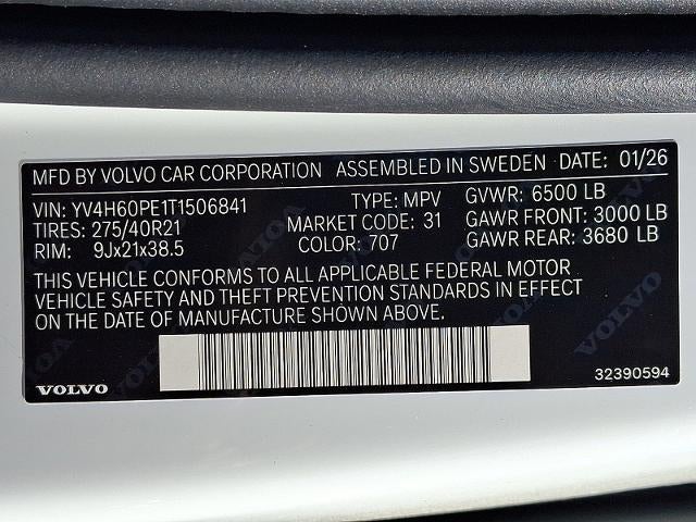 2026 Volvo XC90 Plug-In Hybrid T8 AWD Plus 7-Seater