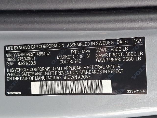 2026 Volvo XC90 Plug-In Hybrid T8 AWD Plus 7-Seater