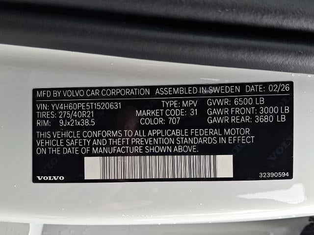 2026 Volvo XC90 Plug-In Hybrid T8 AWD Plus 7-Seater
