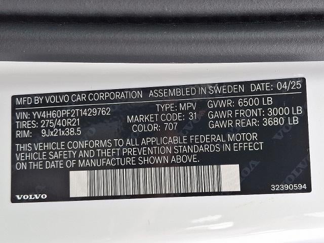 2026 Volvo XC90 Plug-In Hybrid T8 AWD Ultra 7-Seater