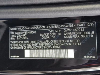 2026 Volvo XC90 Plug-In Hybrid T8 AWD Ultra 7-Seater