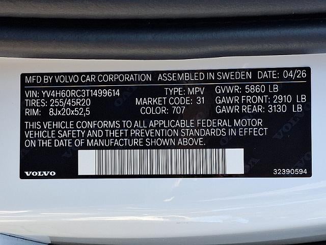 2026 Volvo XC60 Plug-In Hybrid T8 AWD Plus