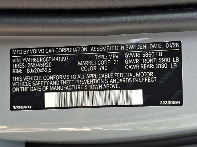 2026 Volvo XC60 Plug-In Hybrid T8 AWD Plus