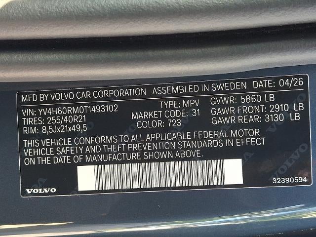 2026 Volvo XC60 Plug-In Hybrid T8 AWD Ultra