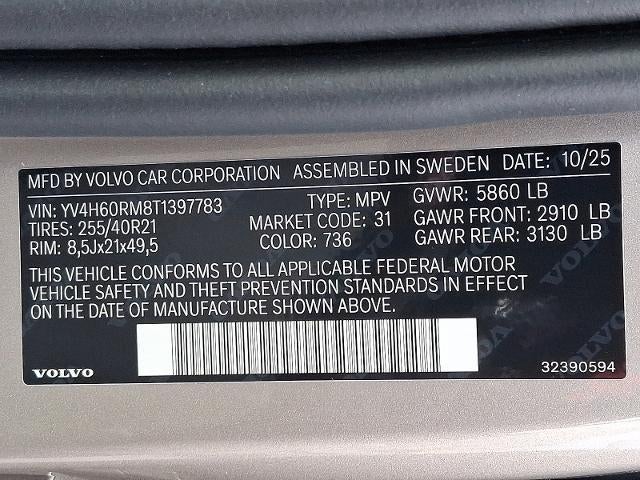 2026 Volvo XC60 Plug-In Hybrid T8 AWD Ultra