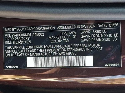 2026 Volvo XC60 Plug-In Hybrid T8 AWD Ultra