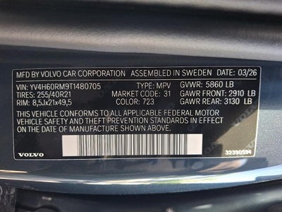 2026 Volvo XC60 Plug-In Hybrid T8 AWD Ultra