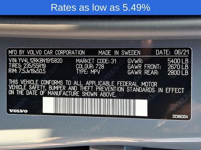 2022 Volvo XC60 B5 AWD Momentum