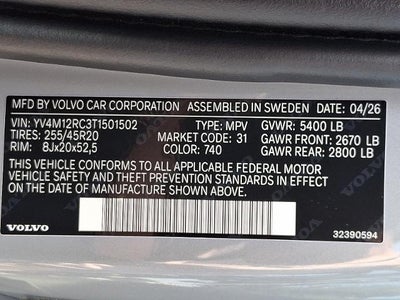 2026 Volvo XC60 B5 AWD Plus