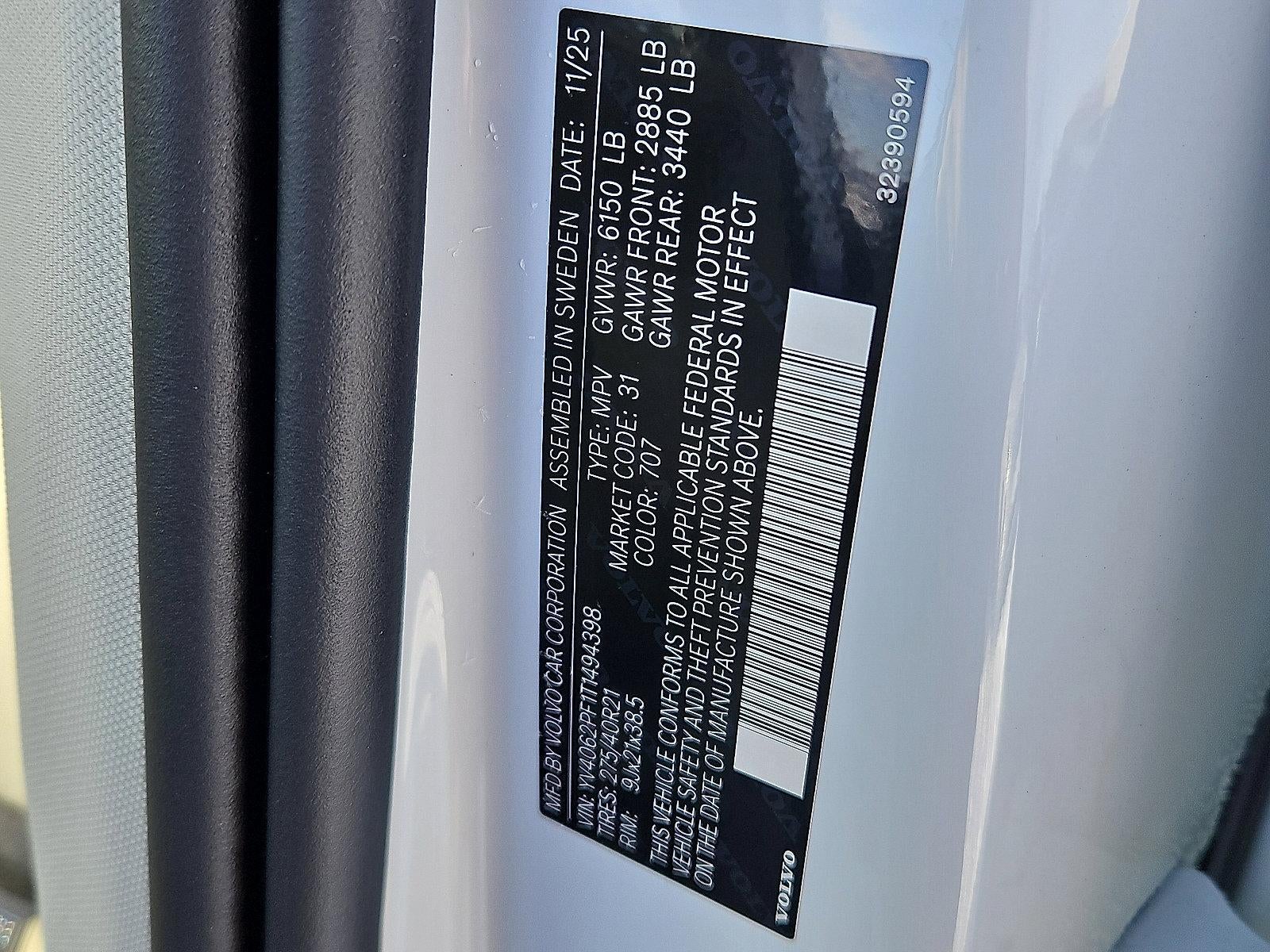 2026 Volvo XC90 B6 AWD Ultra 7-Seater