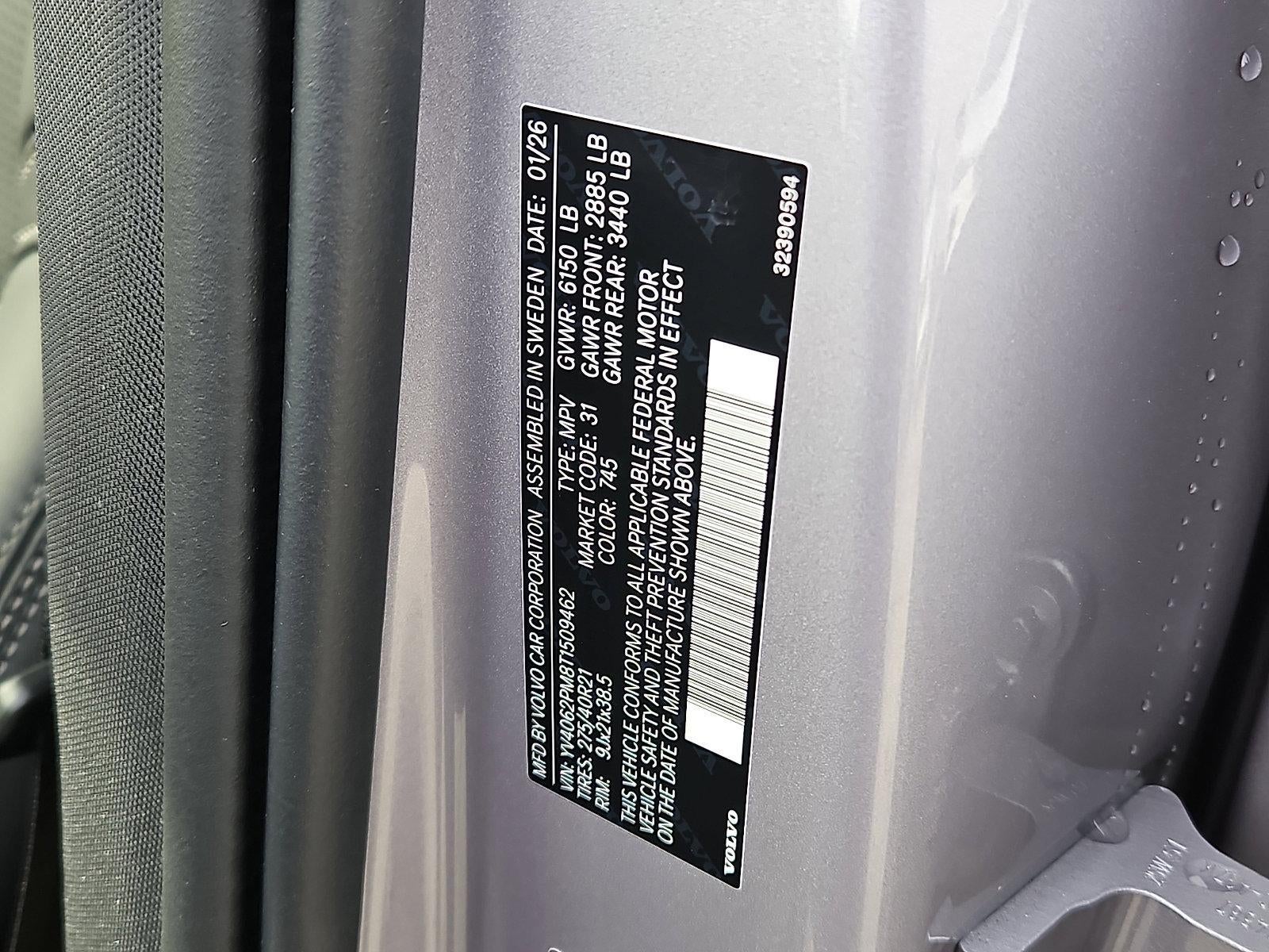 2026 Volvo XC90 B6 AWD Ultra Dark Theme 7-Seater