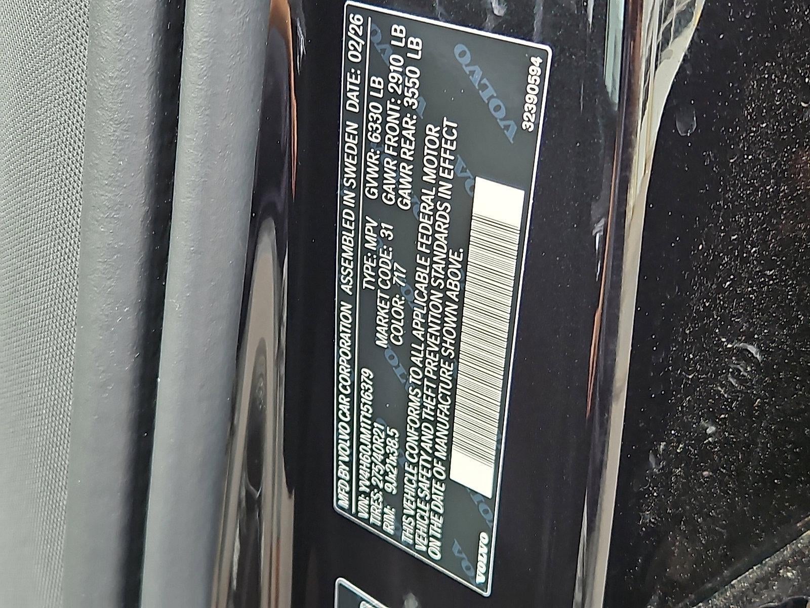 2026 Volvo XC90 Plug-In Hybrid T8 AWD Ultra Dark Theme 6-Seater