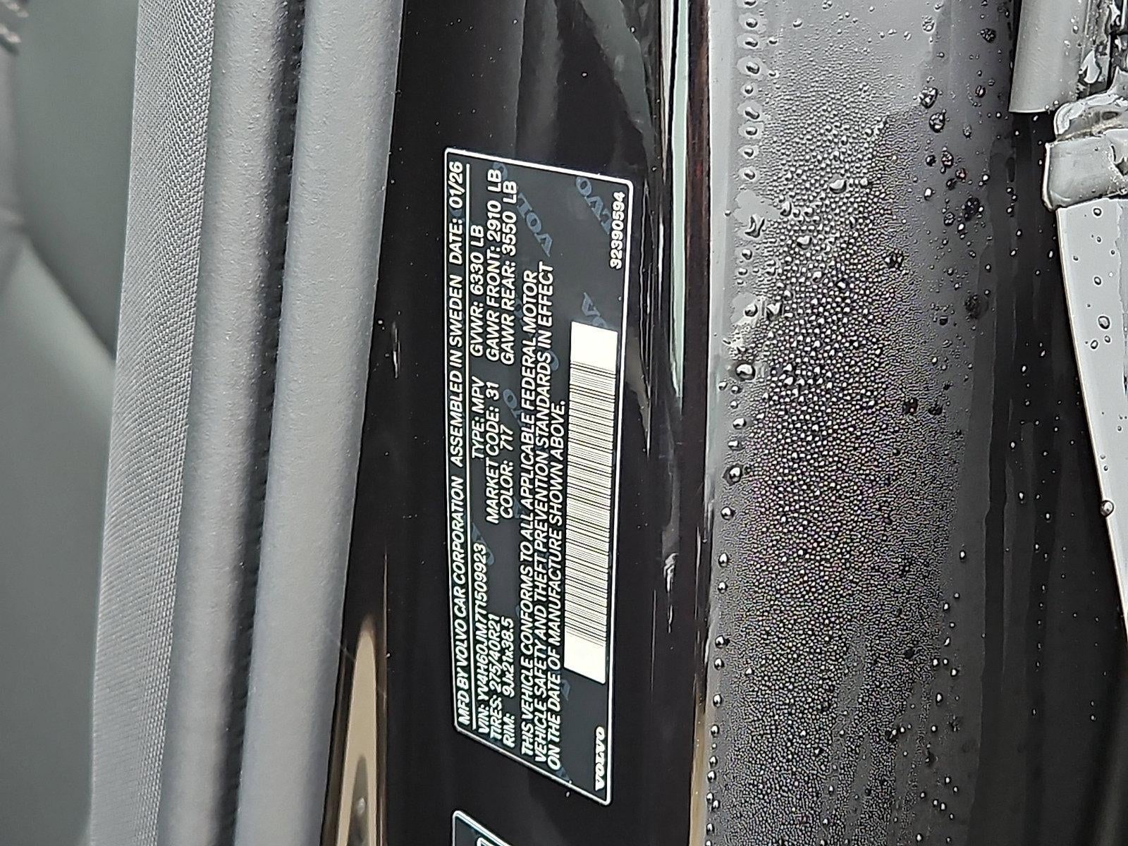 2026 Volvo XC90 Plug-In Hybrid T8 AWD Ultra Dark Theme 6-Seater