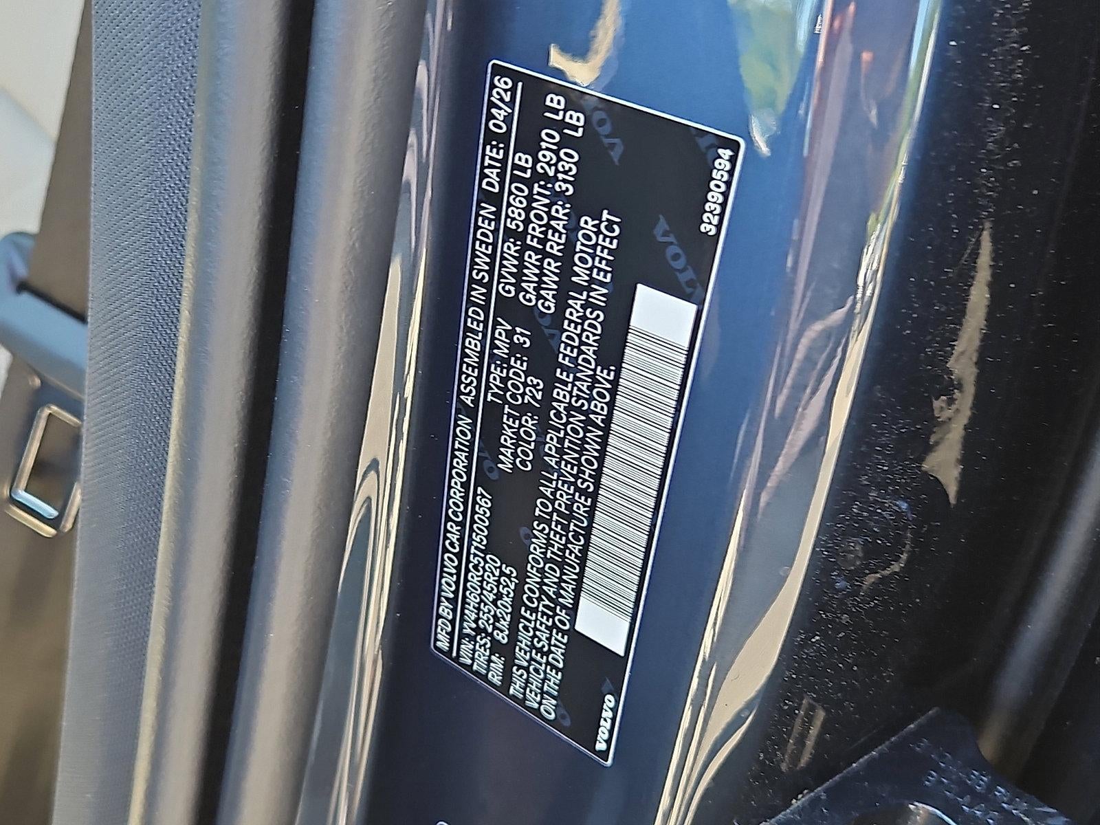 2026 Volvo XC60 Plug-In Hybrid T8 AWD Plus