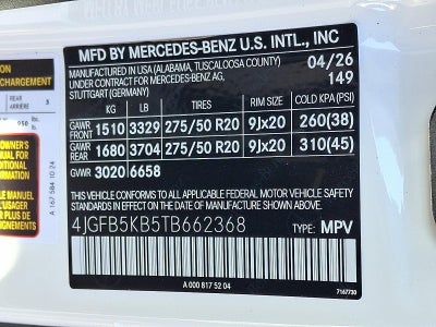 2026 Mercedes-Benz GLE GLE 450 4MATIC® SUV