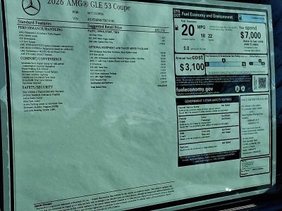 2026 Mercedes-Benz GLE AMG® GLE 53 4MATIC®+ Coupe