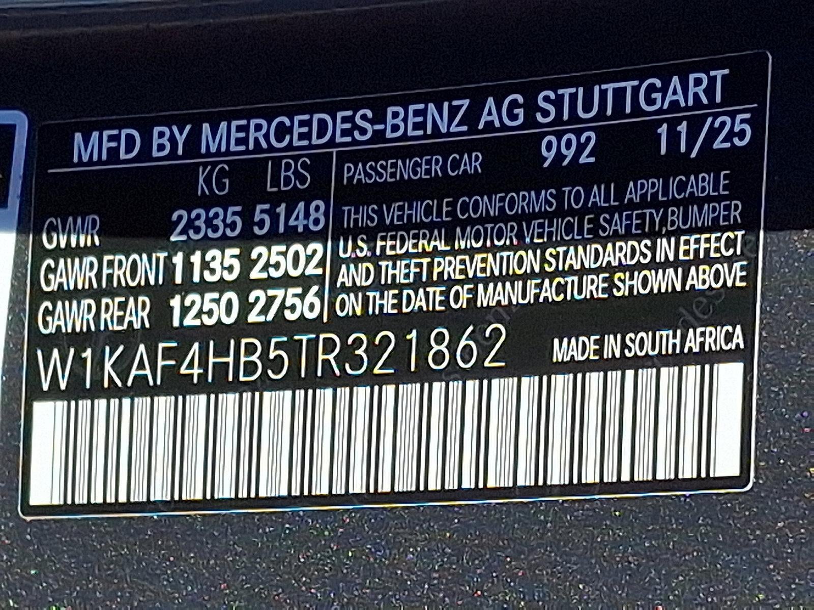 2026 Mercedes-Benz C-Class C 300 4MATIC® Sedan