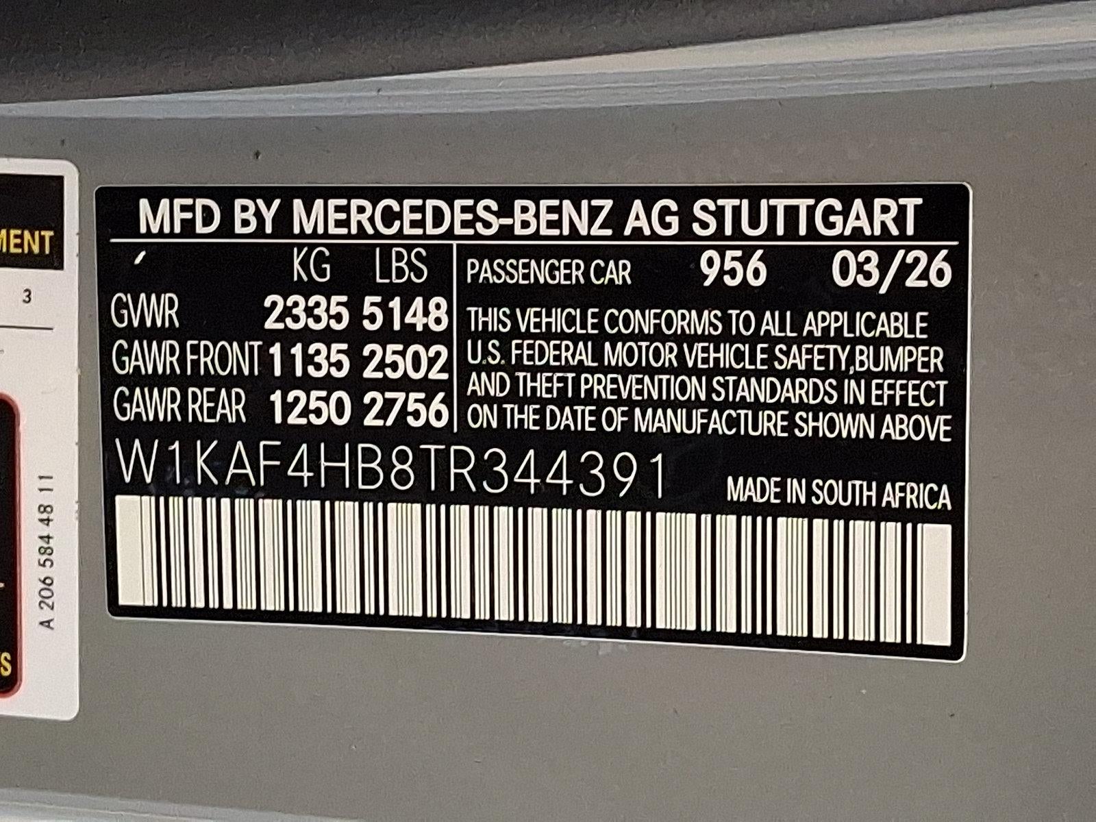 2026 Mercedes-Benz C-Class C 300 4MATIC® Sedan