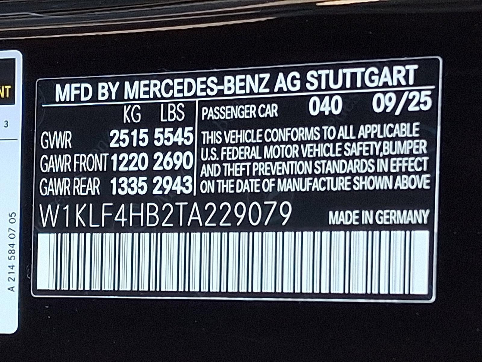 2026 Mercedes-Benz E-Class E 350 4MATIC® Sedan