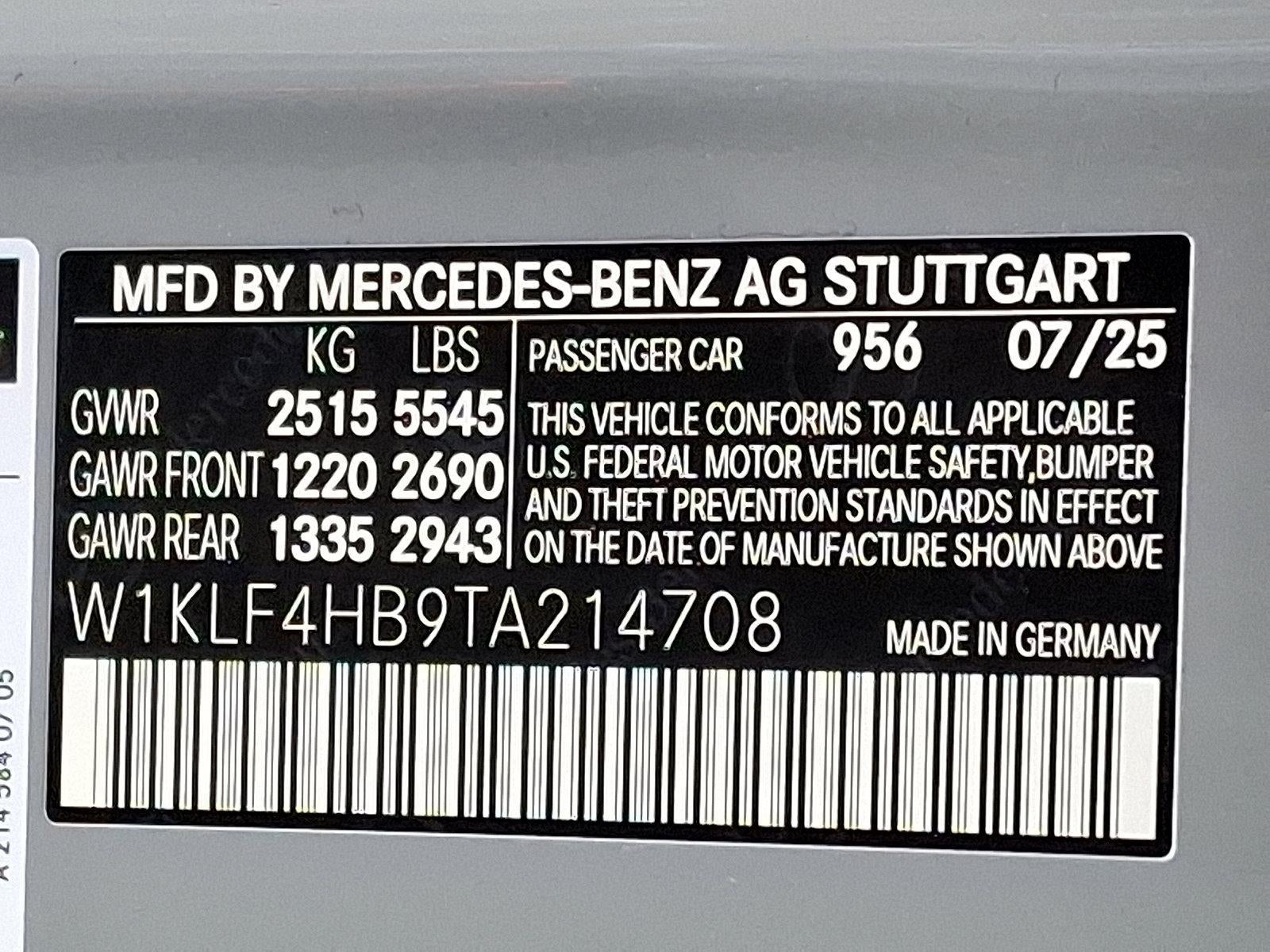 2026 Mercedes-Benz E-Class E 350 4MATIC® Sedan