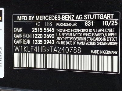 2026 Mercedes-Benz E-Class E 350 4MATIC® Sedan