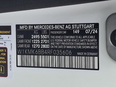 2024 Mercedes-Benz CLE CLE 450 4MATIC® Cabriolet