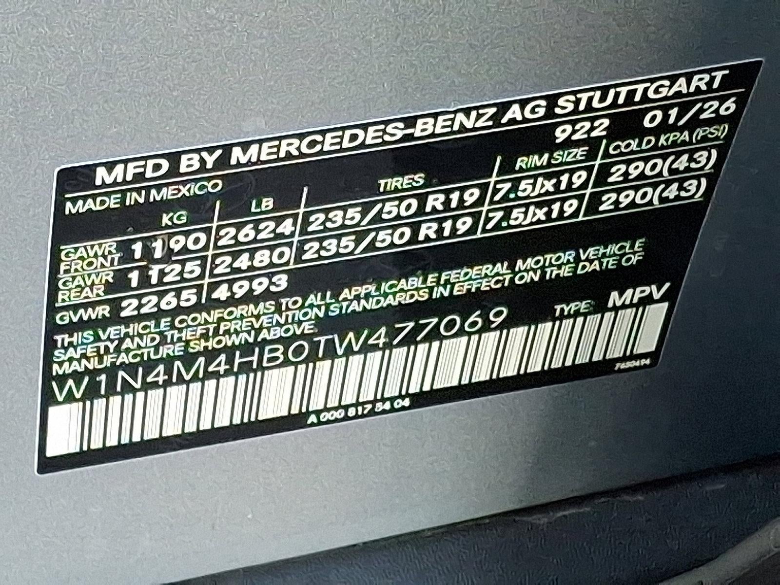 2026 Mercedes-Benz GLB GLB 250 4MATIC® SUV