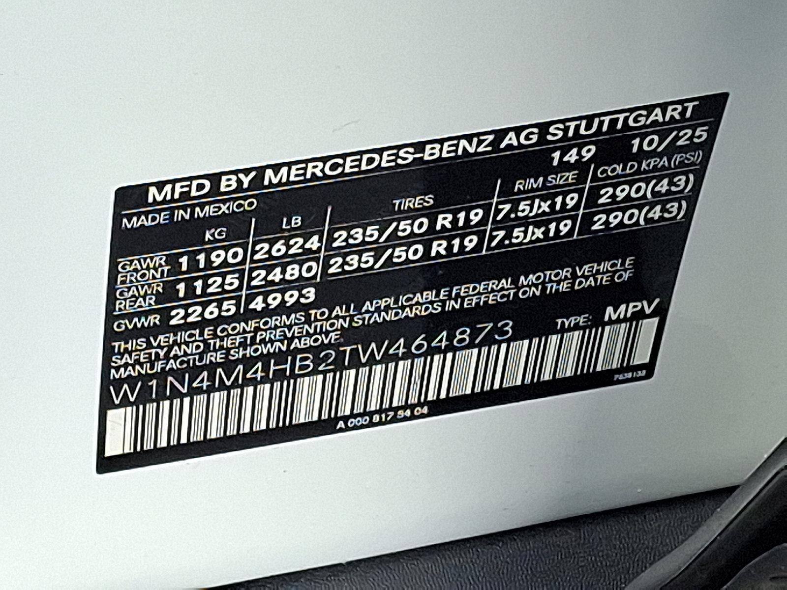 2026 Mercedes-Benz GLB GLB 250 4MATIC® SUV