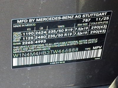 2026 Mercedes-Benz GLB GLB 250 4MATIC® SUV