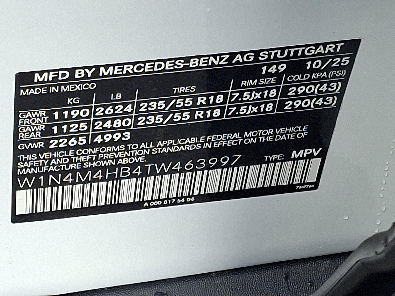 2026 Mercedes-Benz GLB GLB 250 4MATIC® SUV