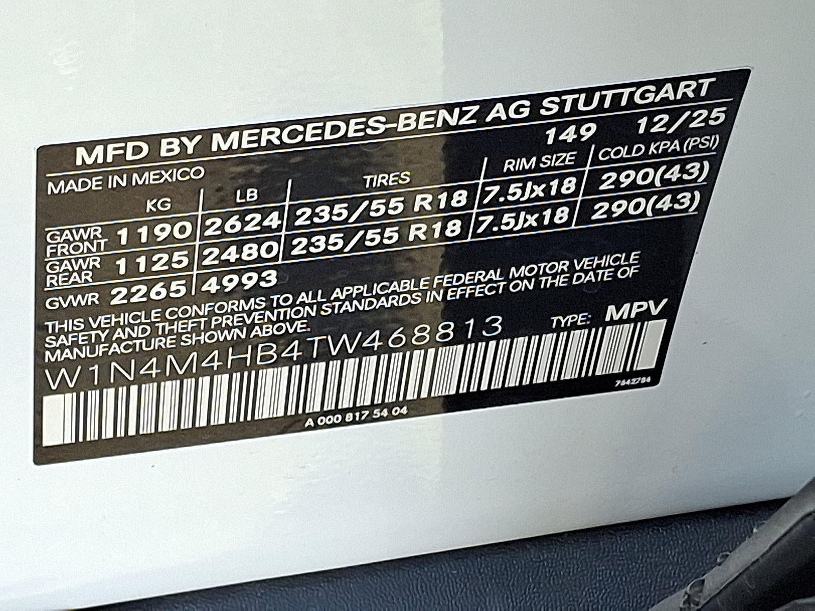 2026 Mercedes-Benz GLB GLB 250 4MATIC® SUV