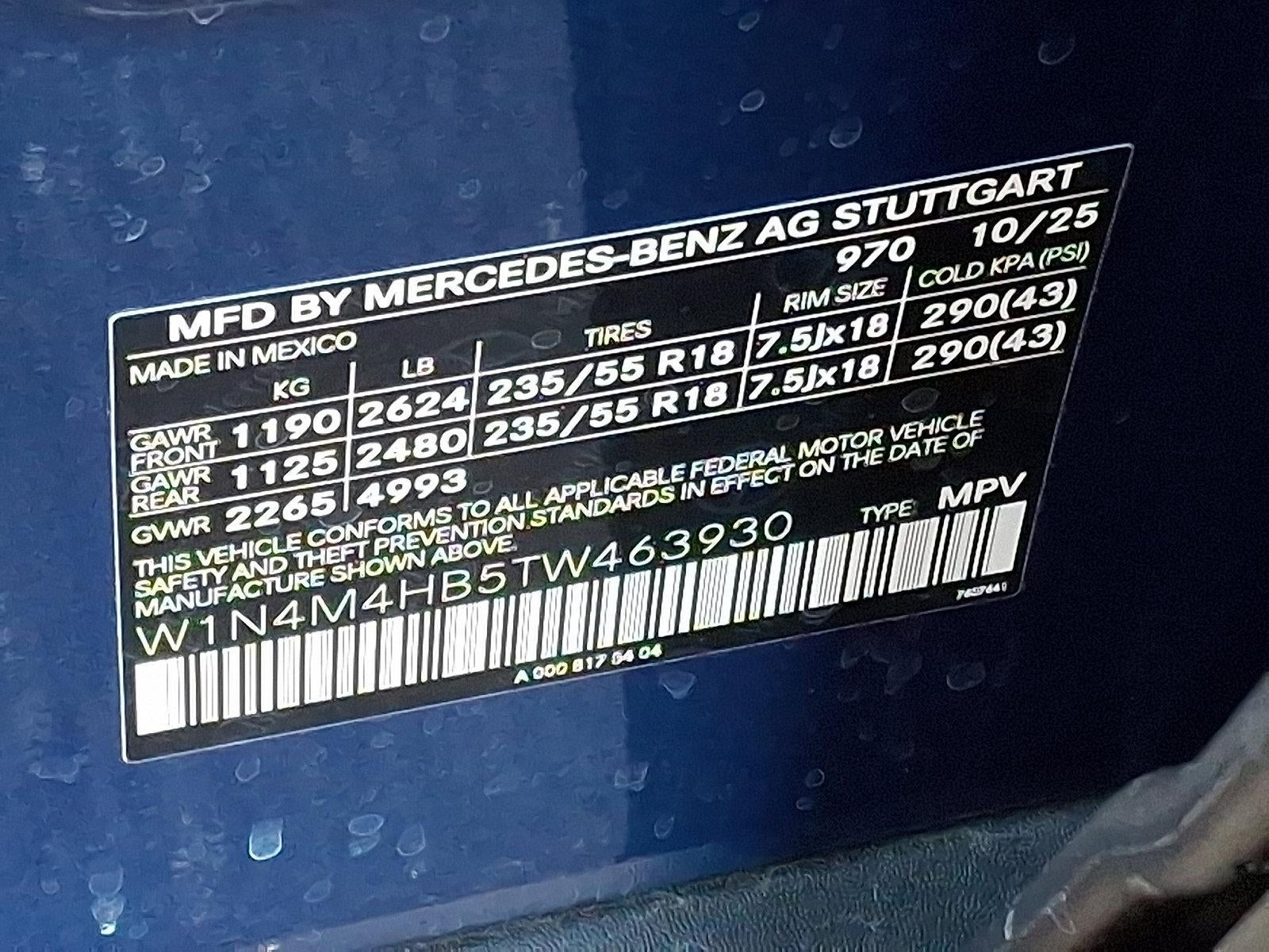 2026 Mercedes-Benz GLB GLB 250 4MATIC® SUV