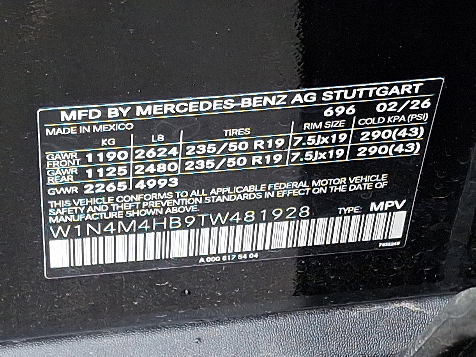 2026 Mercedes-Benz GLB GLB 250 4MATIC® SUV