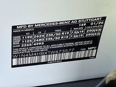 2026 Mercedes-Benz GLB GLB 250 4MATIC® SUV