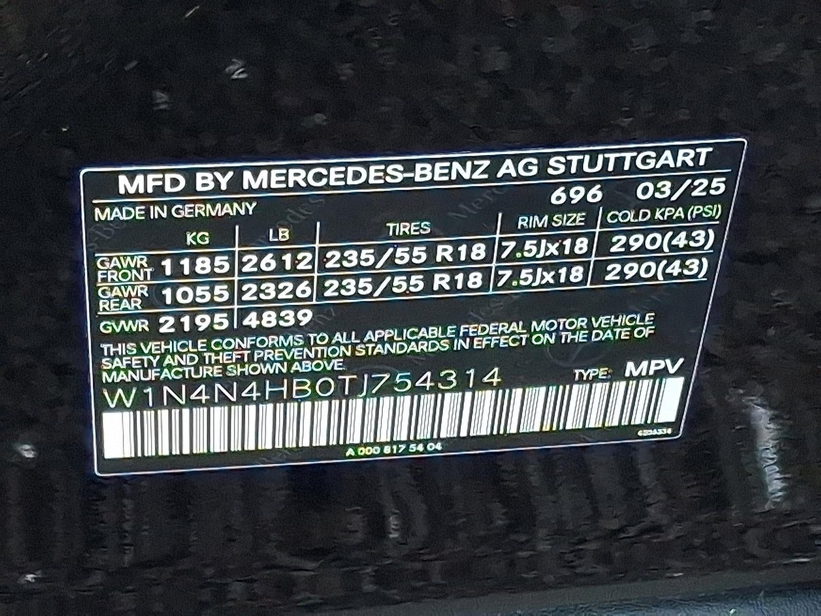 2026 Mercedes-Benz GLA GLA 250 4MATIC® SUV