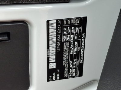 2025 Mercedes-Benz Sprinter Cargo Van 2500 Standard Roof I4 Diesel 144" RWD