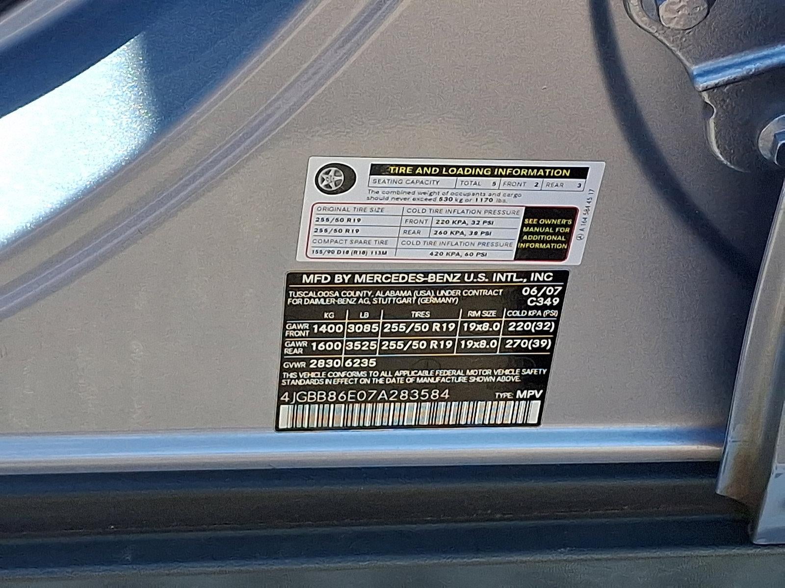 2007 Mercedes-Benz M-Class ML 350 SUV