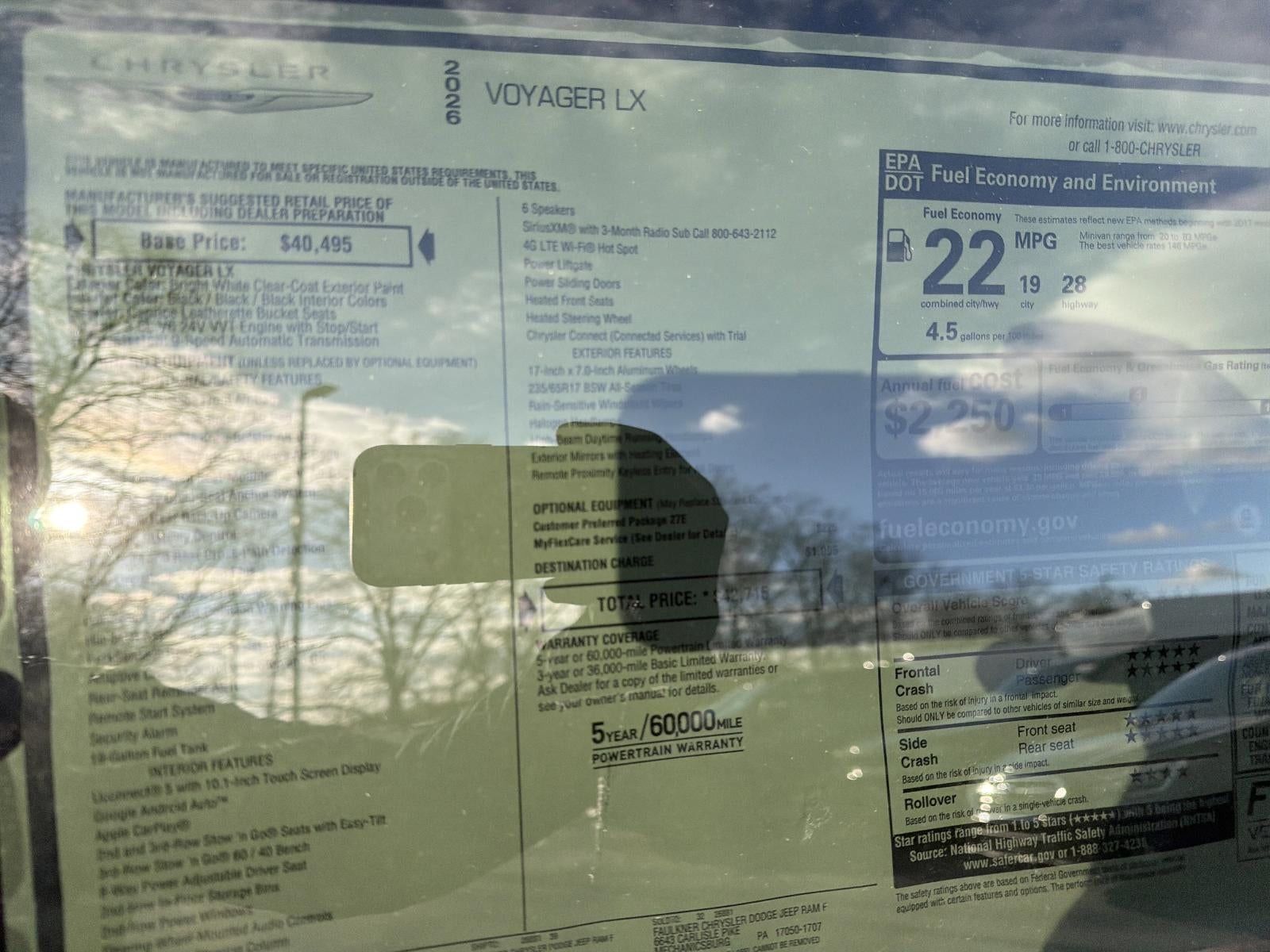 2026 Chrysler Voyager LX FWD