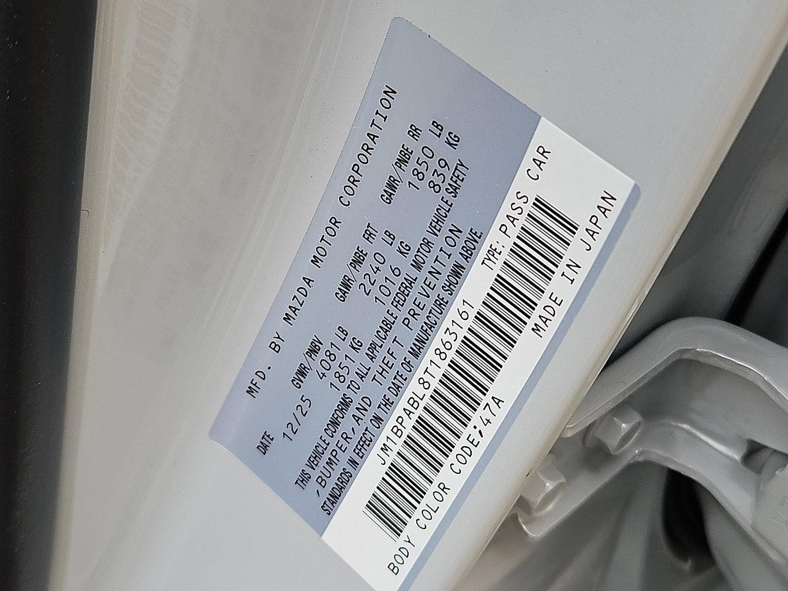 2026 Mazda Mazda3 Sedan 2.5 S Select Sport