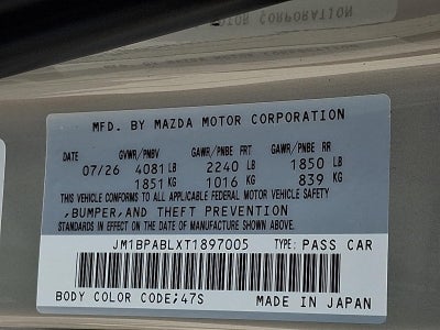 2026 Mazda Mazda3 Sedan 2.5 S Select Sport
