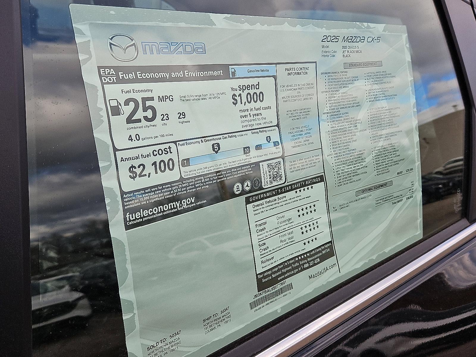 2025 Mazda Mazda CX-5 2.5 S AWD