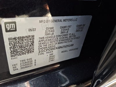 2022 Chevrolet Silverado 1500 Crew Cab Standard Box 4-Wheel Drive Custom