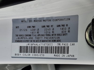 2026 Mazda Mazda3 Sedan 2.5 S