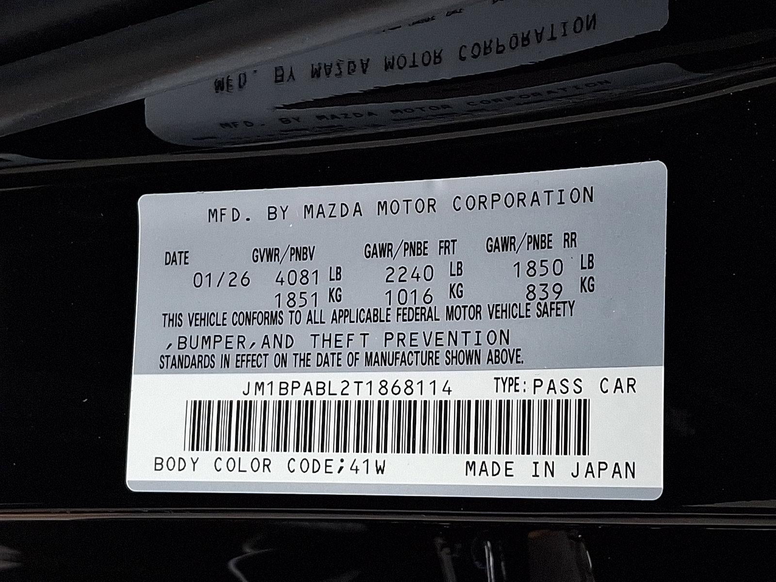 2026 Mazda Mazda3 Sedan 2.5 S Select Sport