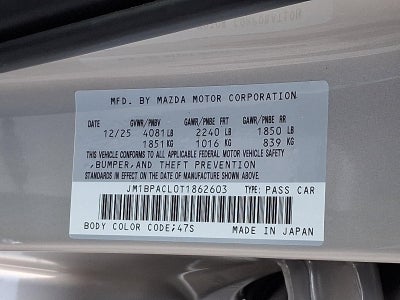 2026 Mazda Mazda3 Sedan 2.5 S Preferred FWD