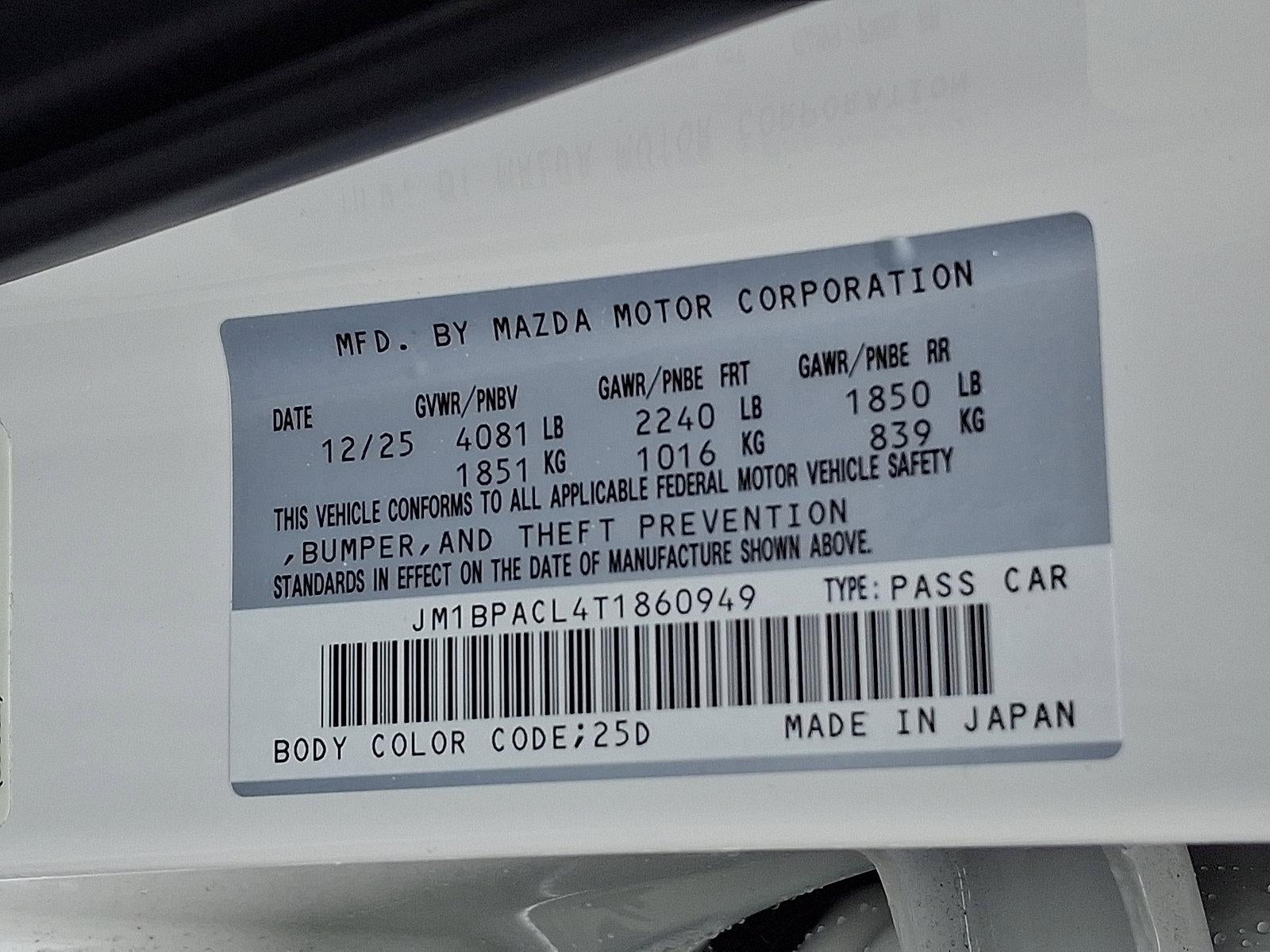 2026 Mazda Mazda3 Sedan 2.5 S Preferred FWD