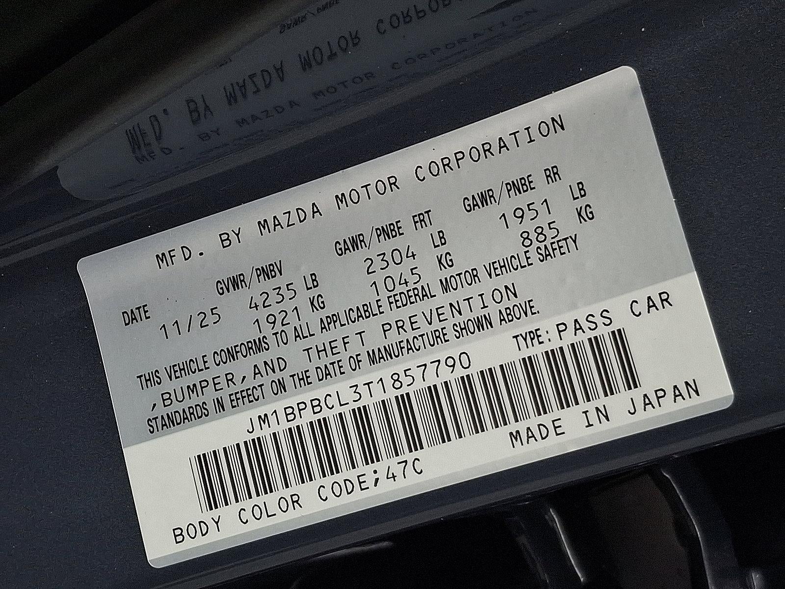 2026 Mazda Mazda3 Sedan 2.5 S Carbon Edition AWD