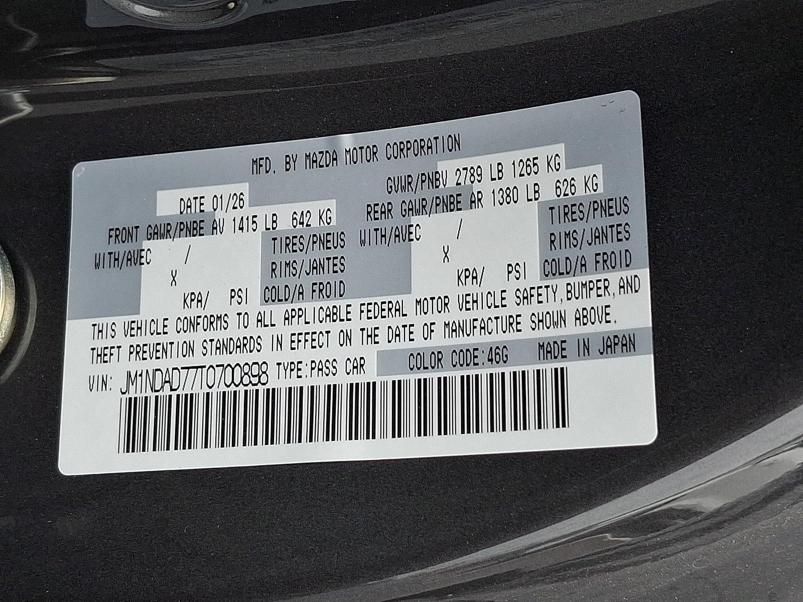 2026 Mazda Mazda MX-5 Miata Grand Touring Auto